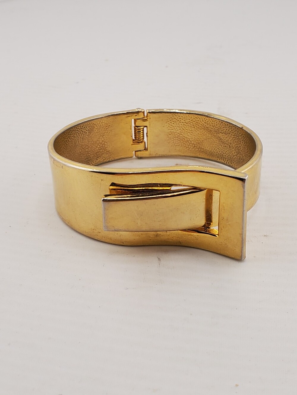 Gold Buckle Clamper Bracelet